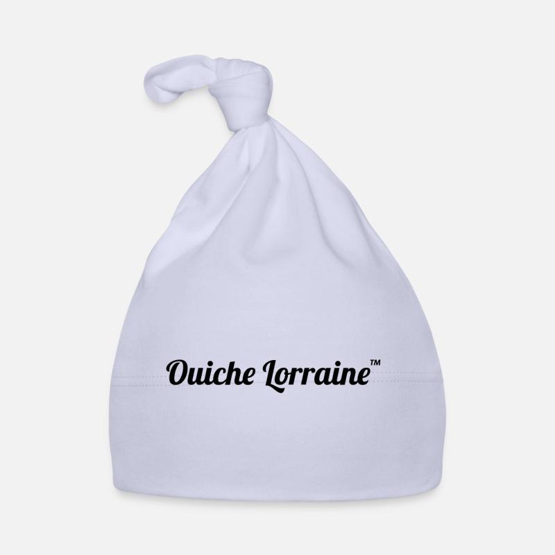 Ouiche lorraine - La Classe Américaine citation - Bonnet bio Bébé - ciel