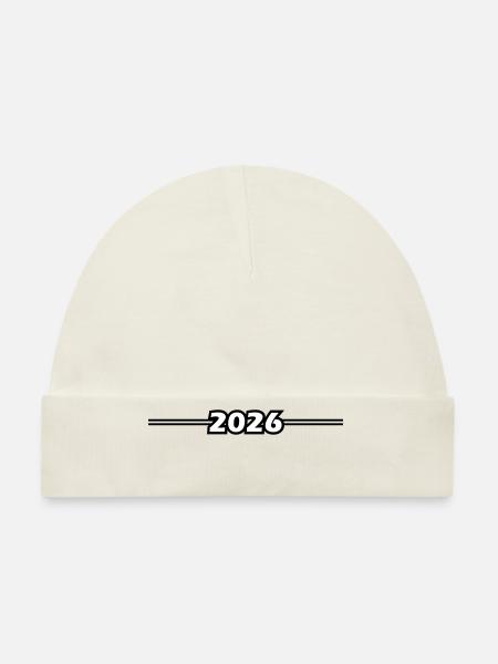 2026 Strich Element - Baby Bio-Mütze - Sky - Vorne