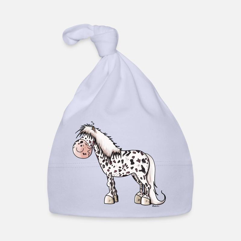 Tigerschecke Pony Baby Bio-Mütze