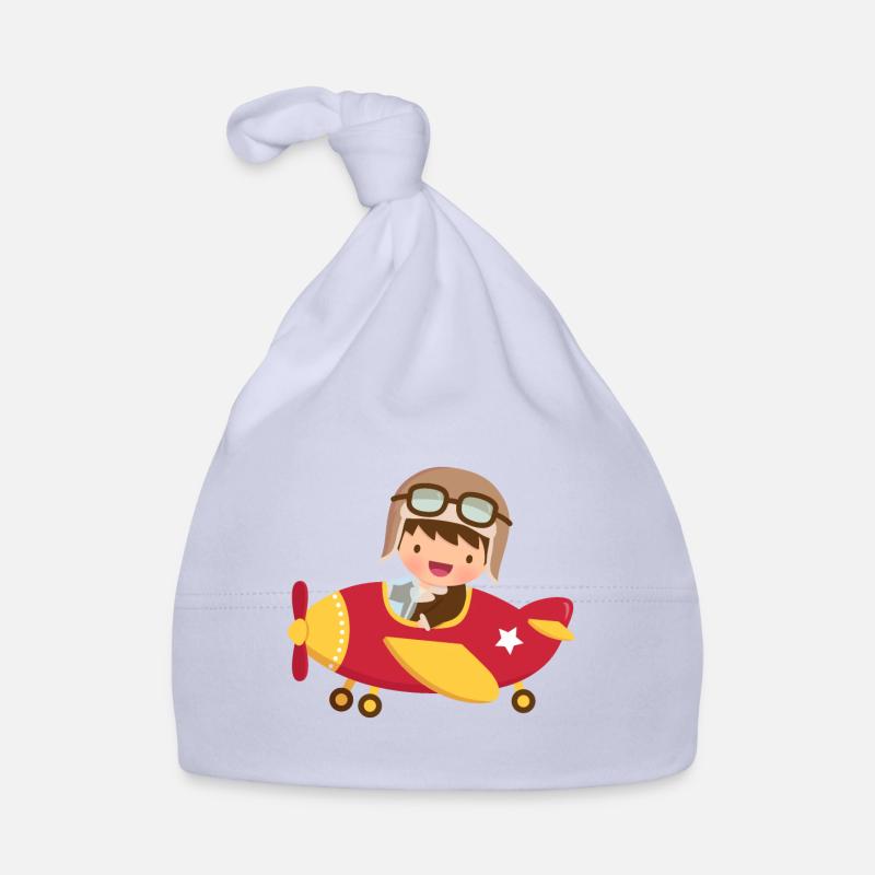Garçon pilote aviateur mignon Bonnet bio Bébé