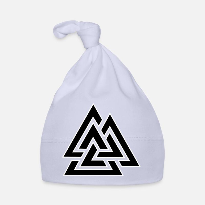 Triangular intertwined pattern Organic Baby Cap