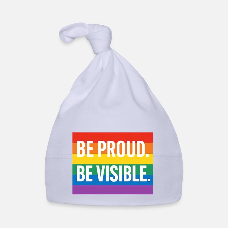 Rainbow Pride Statement Design Organic Baby Cap
