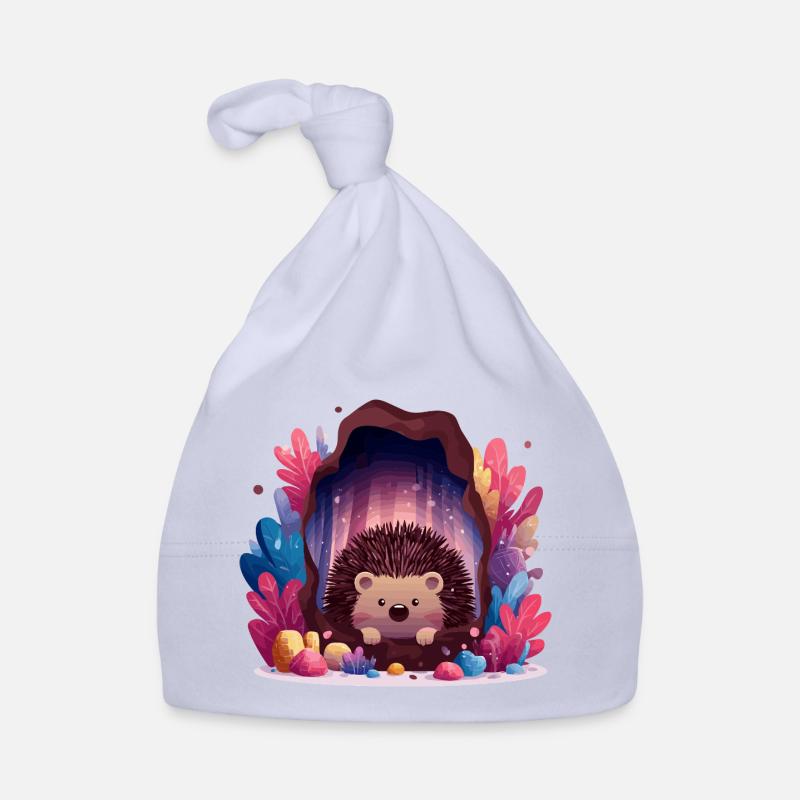 Hérisson dans la grotte de cristal Bonnet bio Bébé