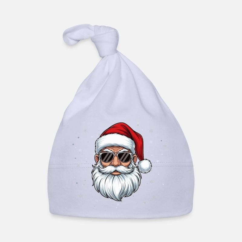 Weihnachtsmann mit Sonnenbrille Baby Bio-Mütze