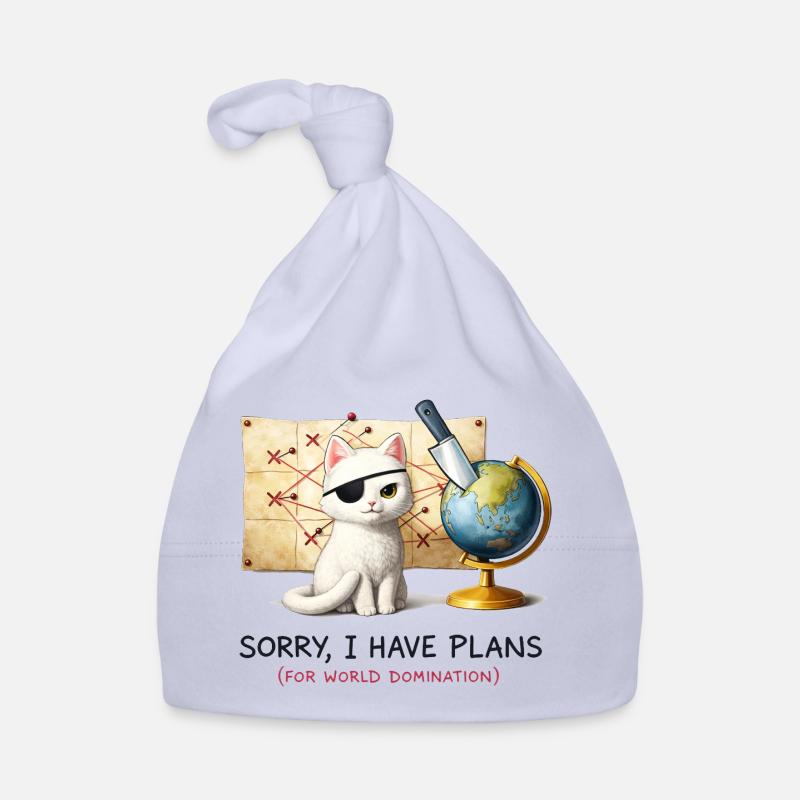 Plans de domination du monde de Evil Cat Bonnet bio Bébé