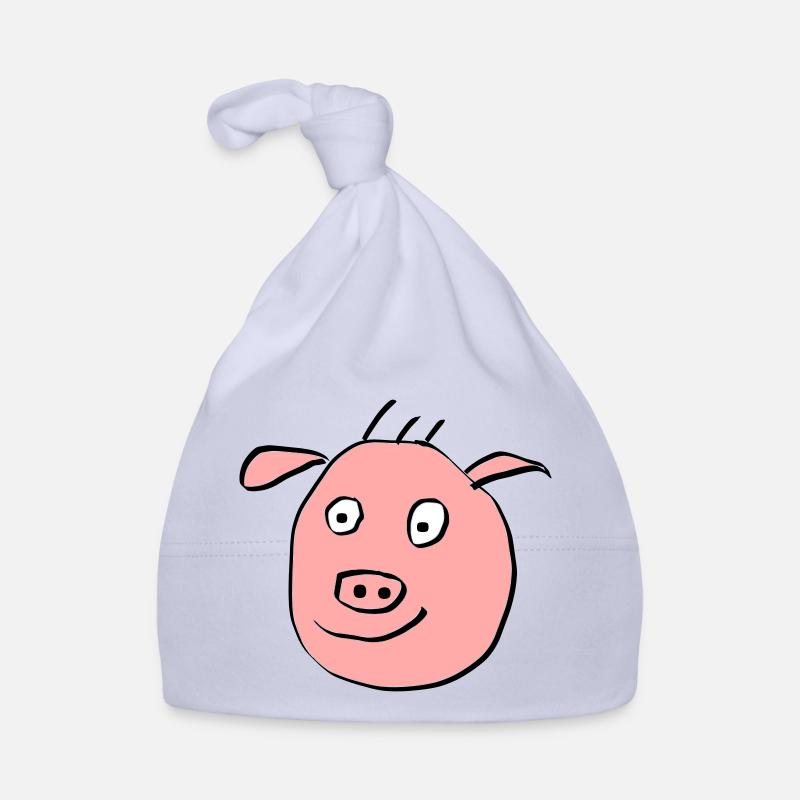Visage de cochon mignon Bonnet bio Bébé