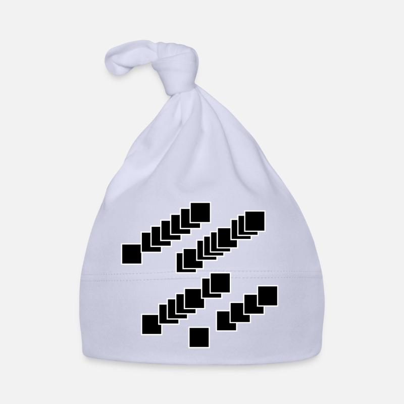 Nested Squares Cascade Organic Baby Cap