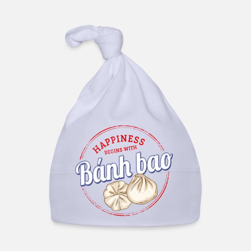 Bánh Bao Dumpling or Baozi Vintage Dumpling Organic Baby Cap