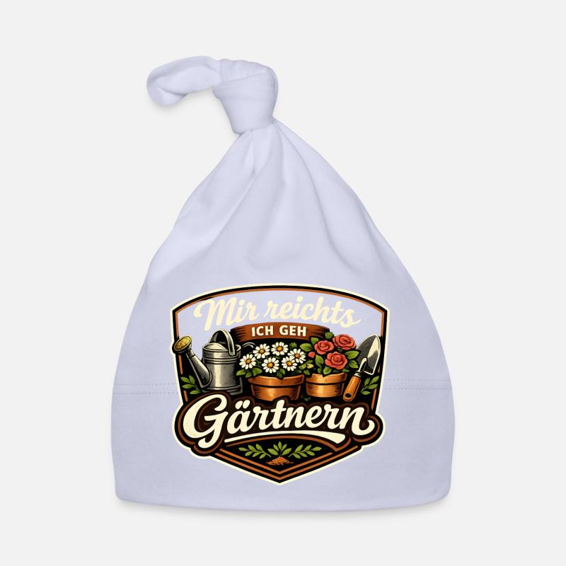 Gärtnern-Statement Badge Baby Bio-Mütze