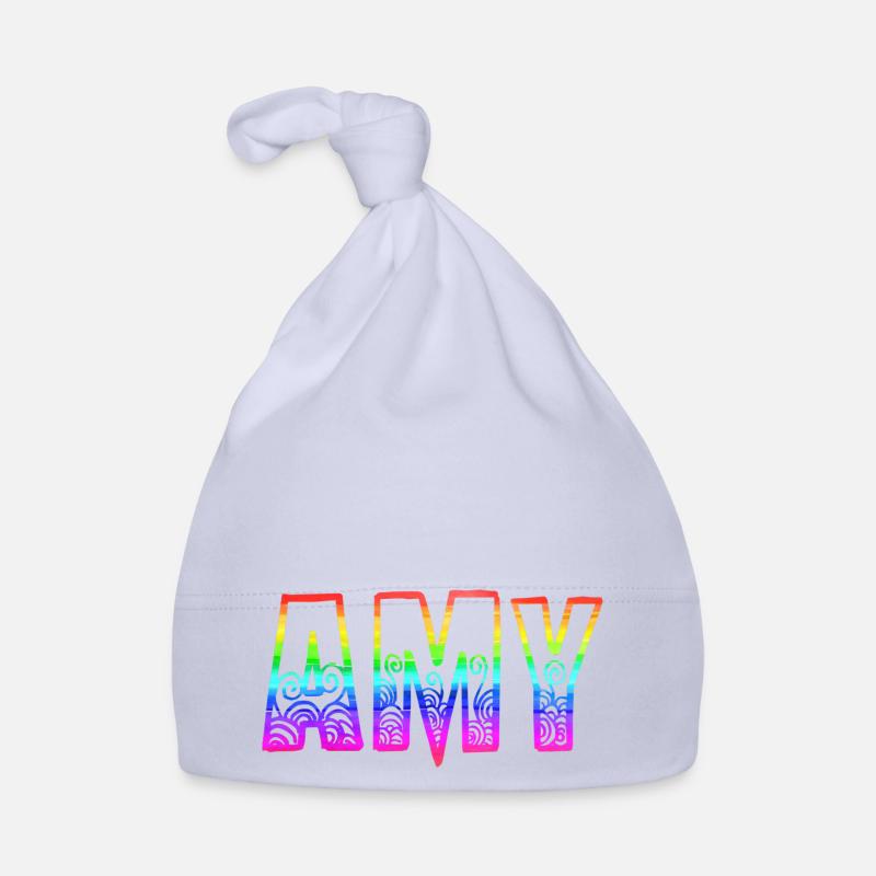 amy rs rainbow Organic Baby Cap