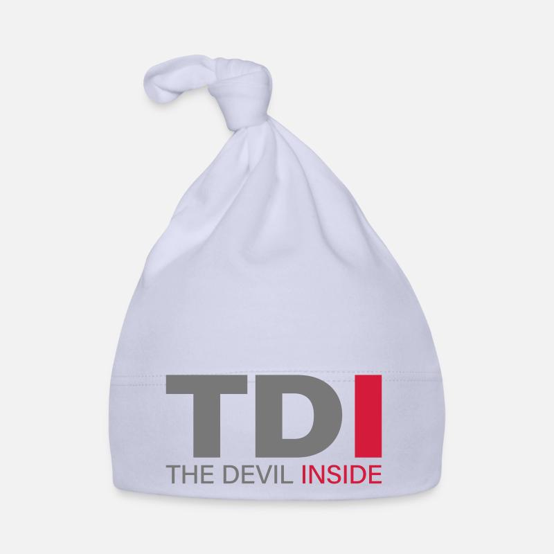 TDI The Devil inside - Bonnet bio Bébé - ciel
