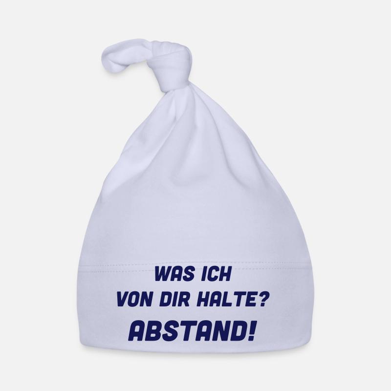 Was ich von dir halte? Abstand. Baby Bio-Mütze