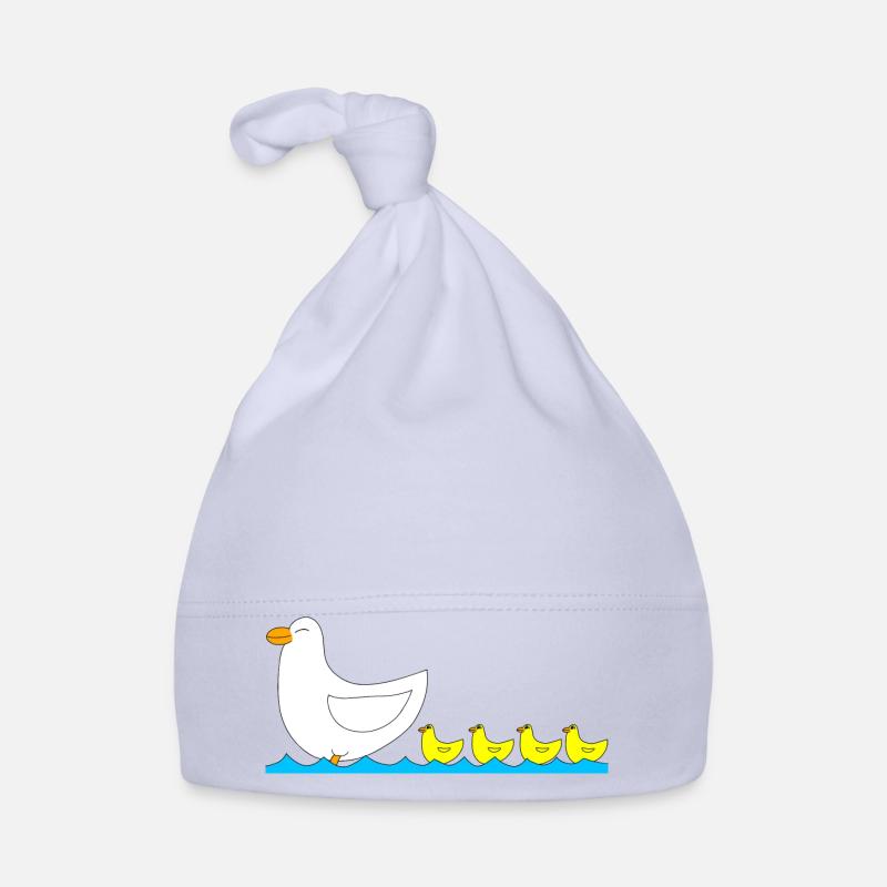 Duck with ducklings Organic Baby Cap