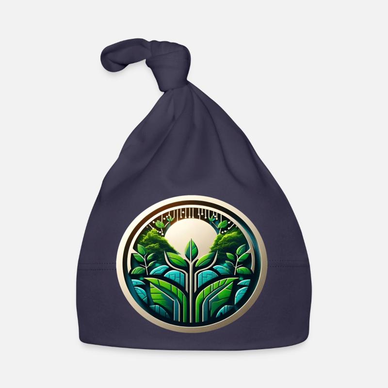 Logo Eco Tech Nature et numérisation Bonnet bio Bébé