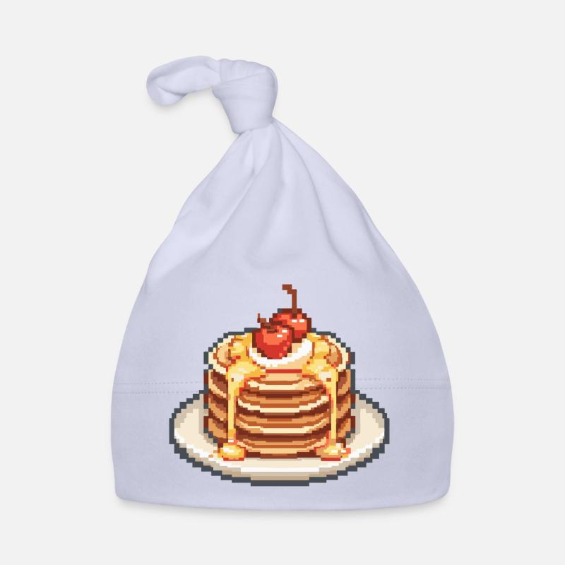 Cerises Pixel Pancake Bonnet bio Bébé