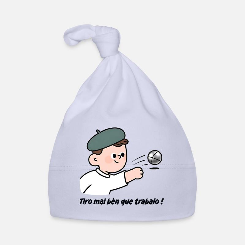 As a pétanque player, I shoot better than I work Organic Baby Cap