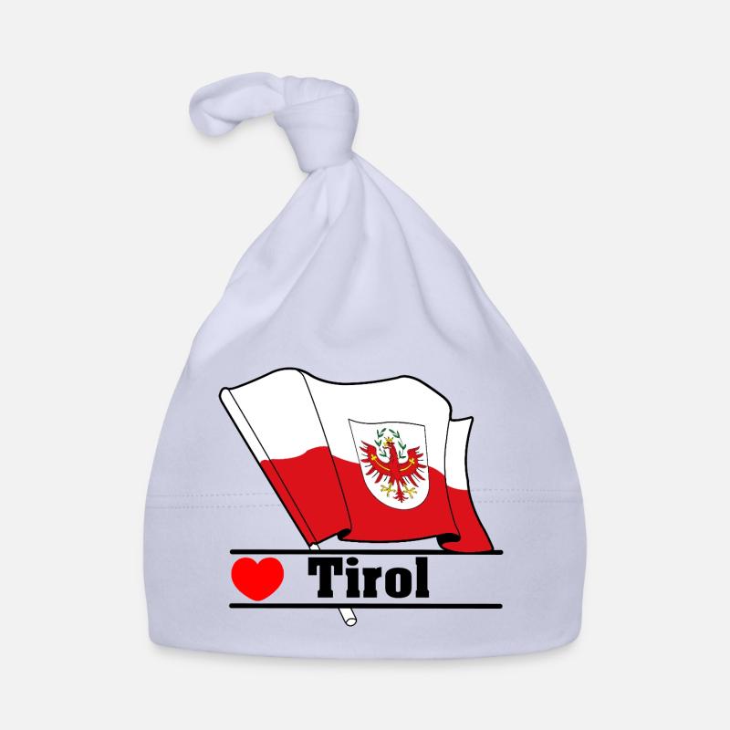 Tyrol Flag with Heart Organic Baby Cap