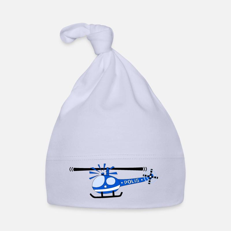 Hélicoptère Polis Enfants Bonnet bio Bébé