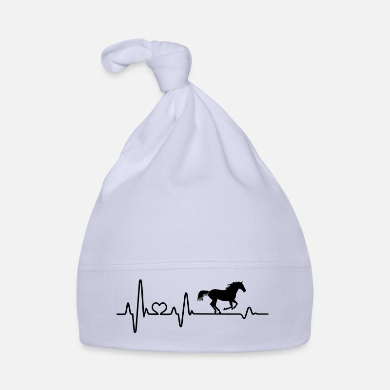 Cavalier de cavalier de battement de coeur au galop équitation ECG Bonnet bio Bébé