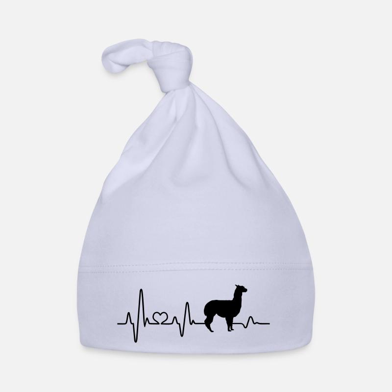 Alpaga rythmes alpagas élevage d’alpagas - Bonnet bio Bébé - ciel