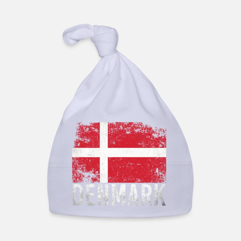 Denmark Grunge Flag Denmark Design Organic Baby Cap