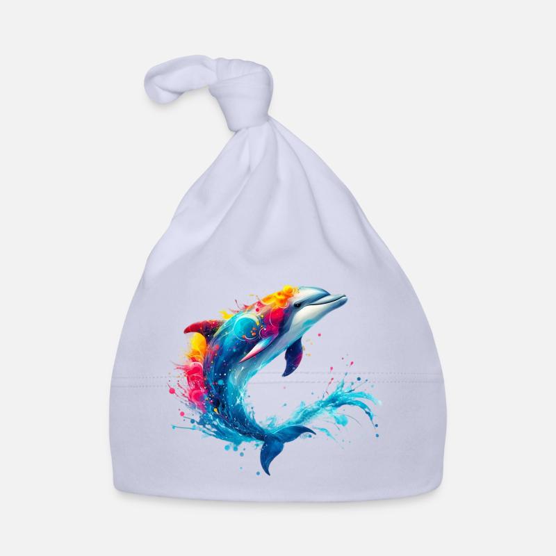 Dolphin Organic Baby Cap