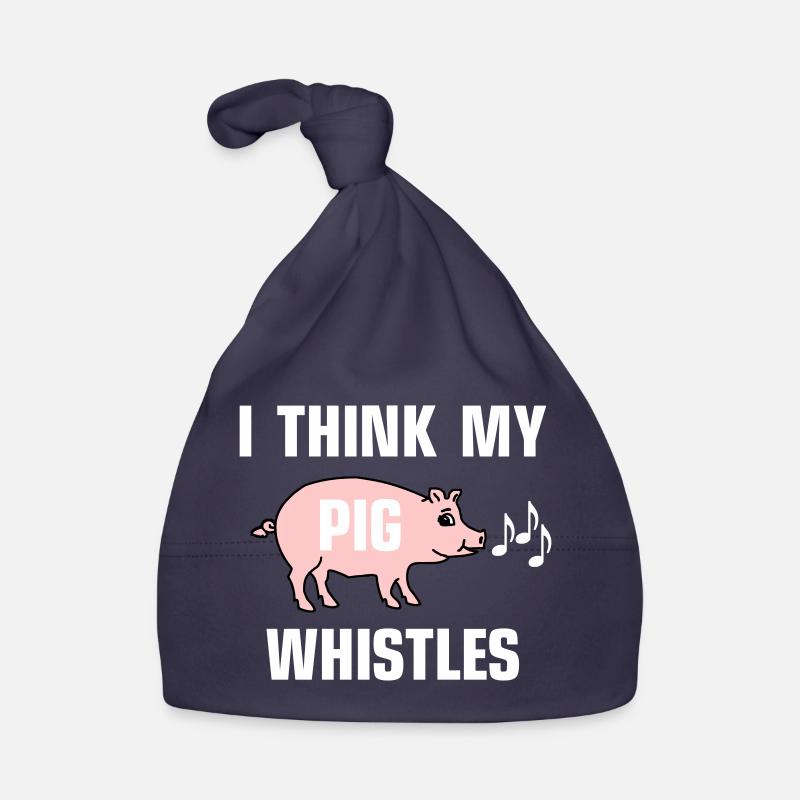 Je pense que mon cochon siffle Bonnet bio Bébé