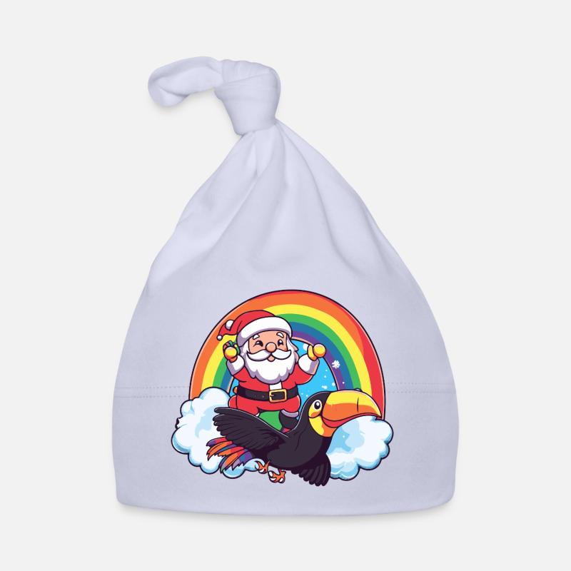 Oiseau toucan Père Noël Bonnet bio Bébé