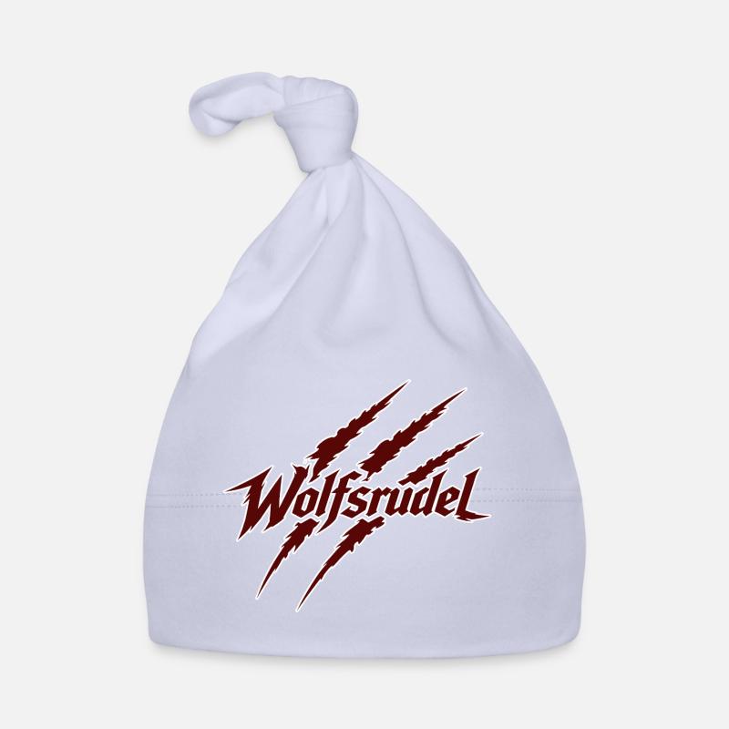 Wolfsnadel Krallenlogo  Baby Bio-Mütze