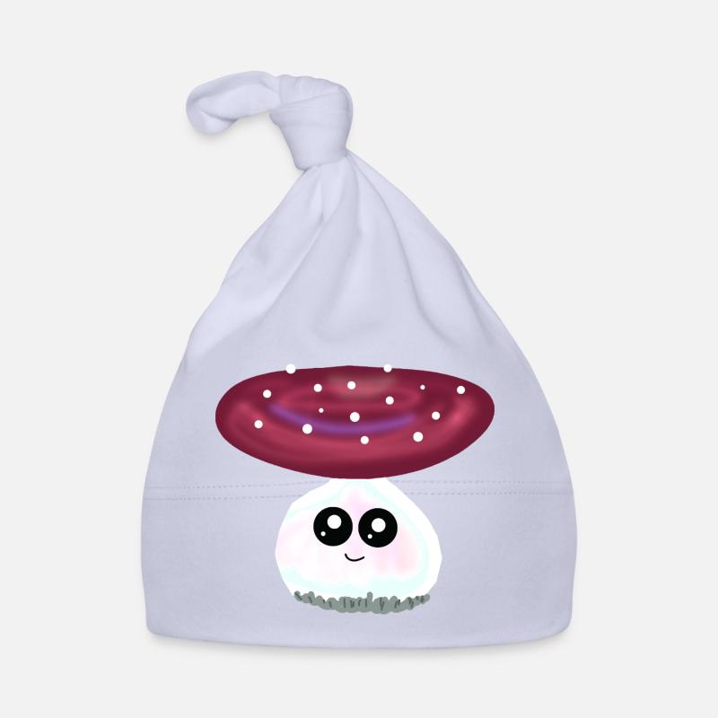 Toadstool Mushrooms Mushroom Kawaii Organic Baby Cap
