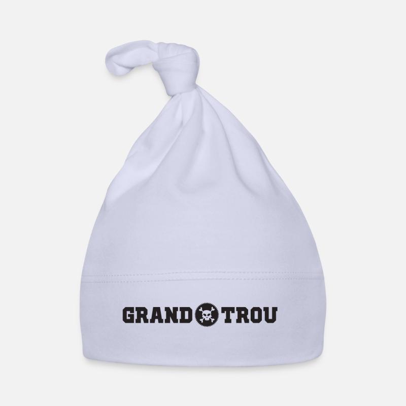 GT SKULL - Bonnet bio Bébé - ciel