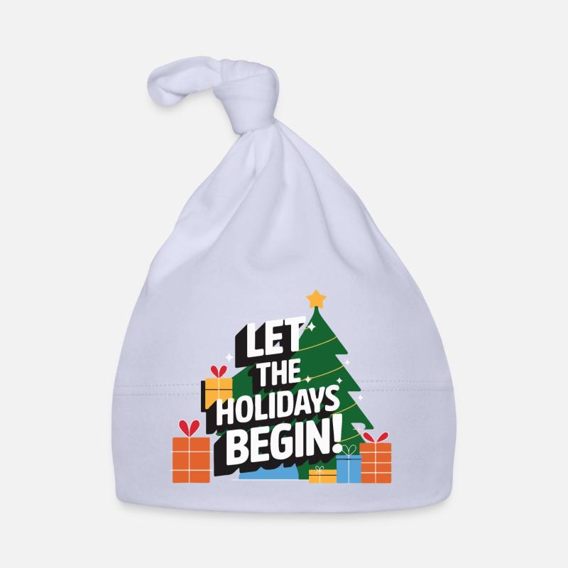 Let the Holidays Begin Organic Baby Cap