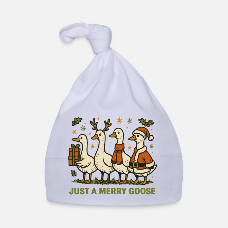 Noël juste une oie joyeuse Vacances Fun Bonnet bio Bébé