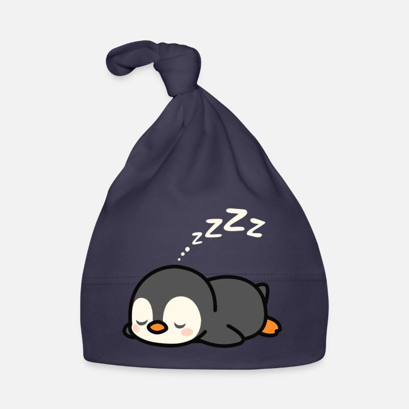 Süßes Pinguin-Nickerchen Baby Bio-Mütze