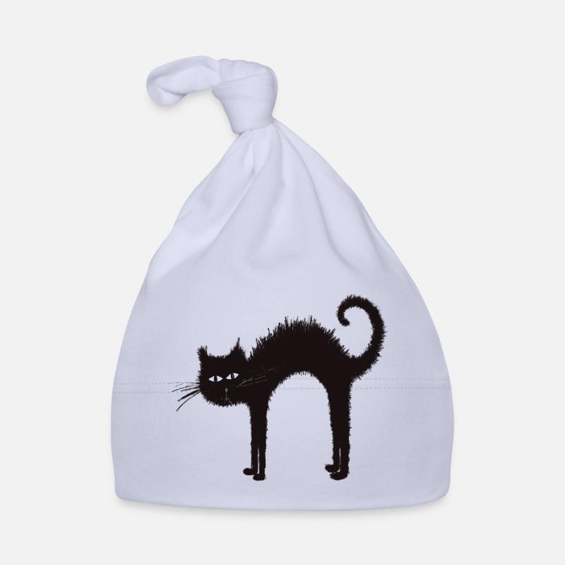Noir Halloween chat - Bonnet bio Bébé - ciel