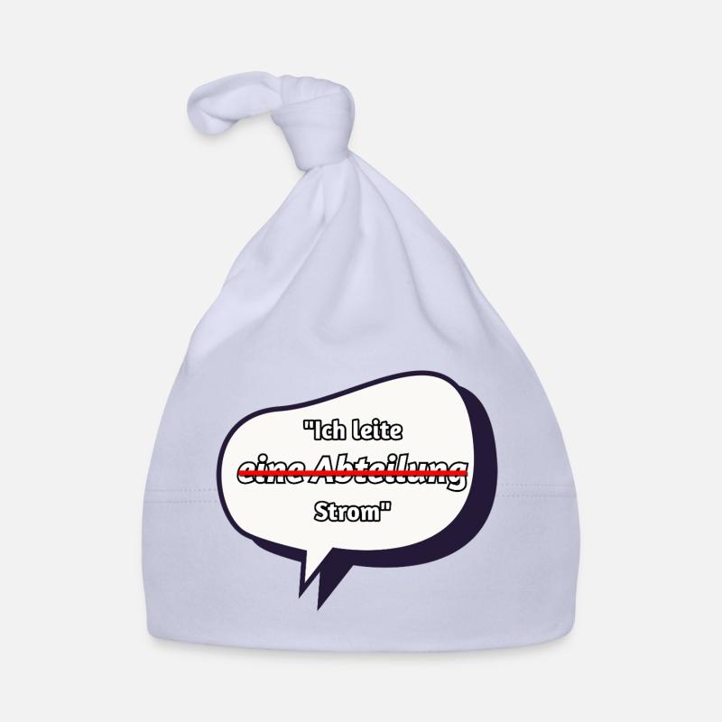 Ich leite Strom Spruch Baby Bio-Mütze