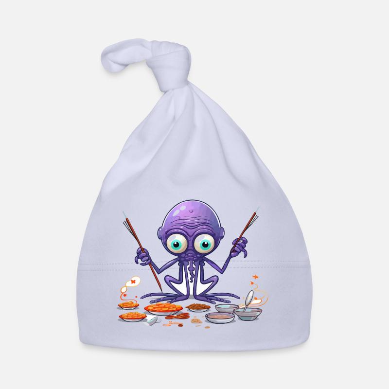 The Algae Octopus Chef Organic Baby Cap