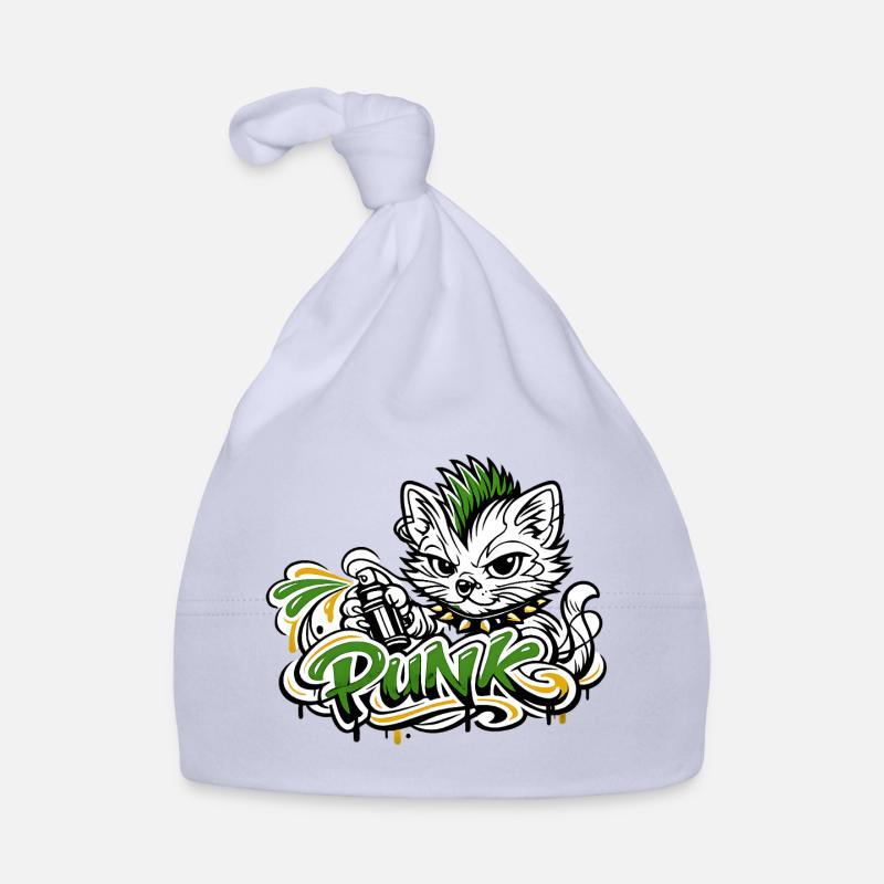 Punkkatz Graffiti Mohawk Baby Bio-Mütze
