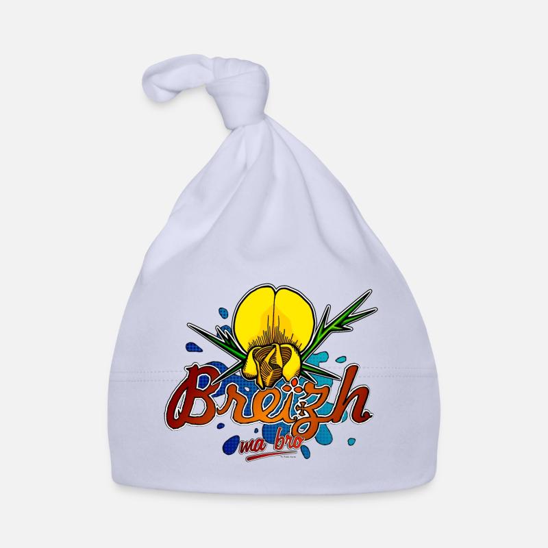 Ajonc de Bretagne - Bonnet bio Bébé - ciel