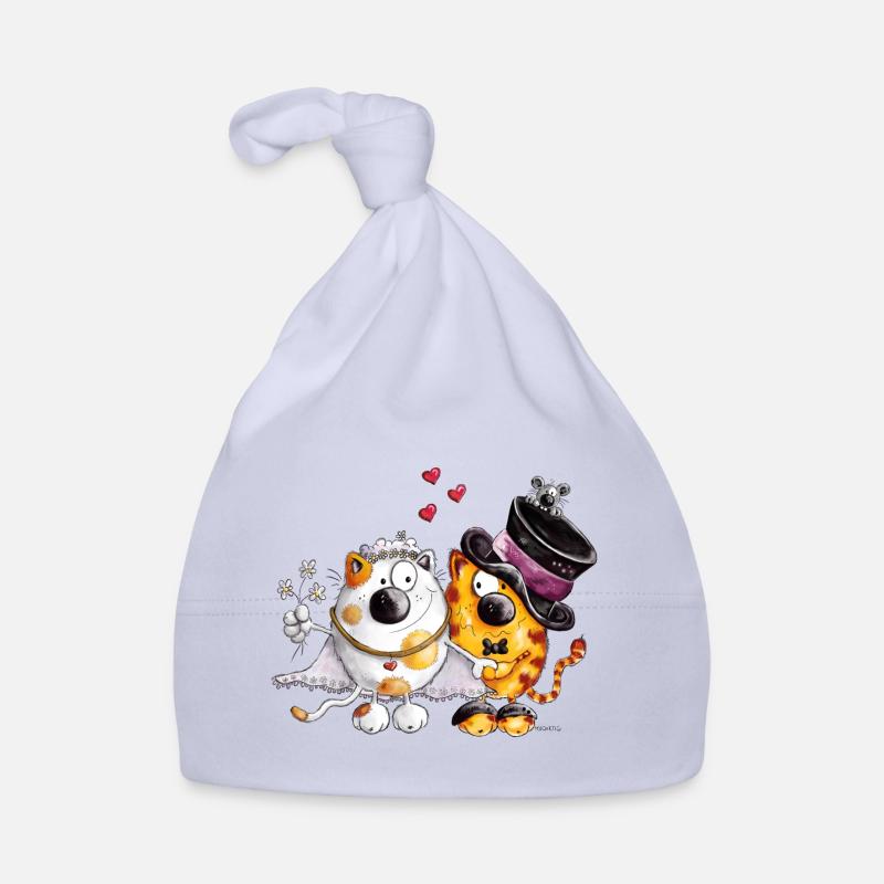 Hochzeit mit Herz Baby Bio-Mütze
