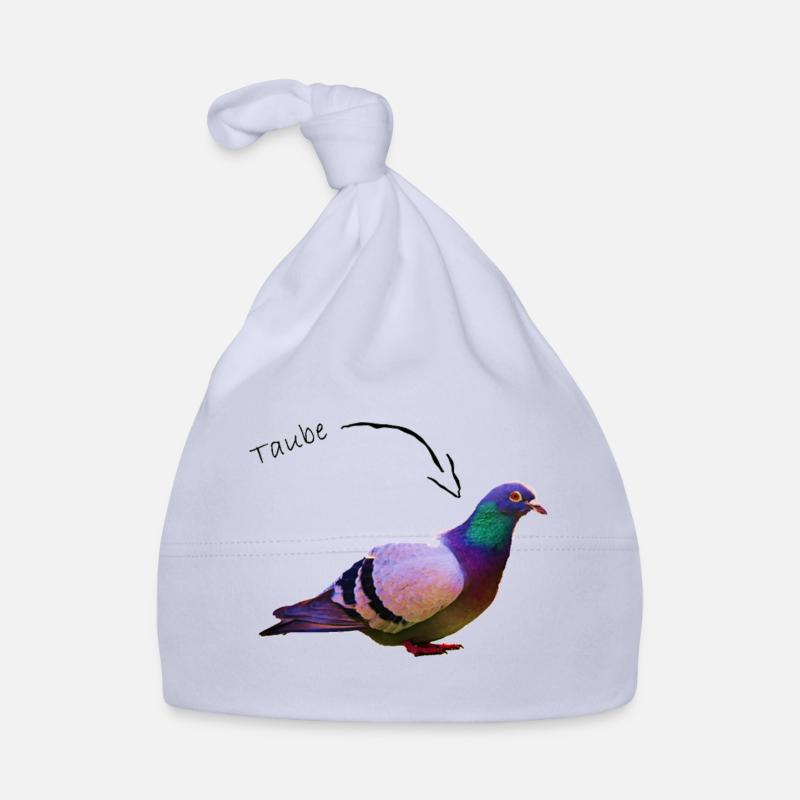 Pigeon - Bonnet bio Bébé - ciel