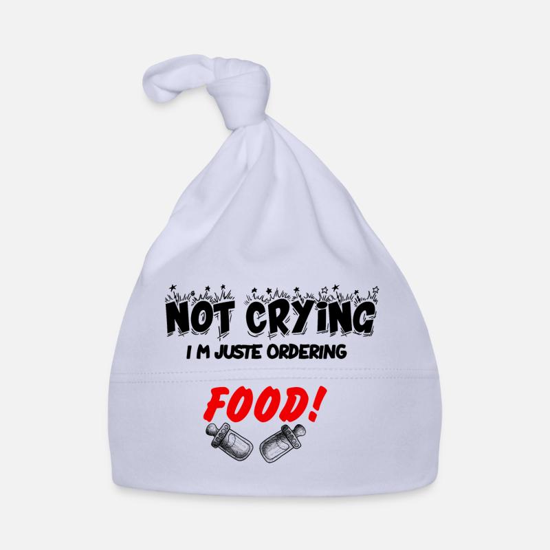 not crying grenouillère bébé - Bonnet bio Bébé - ciel