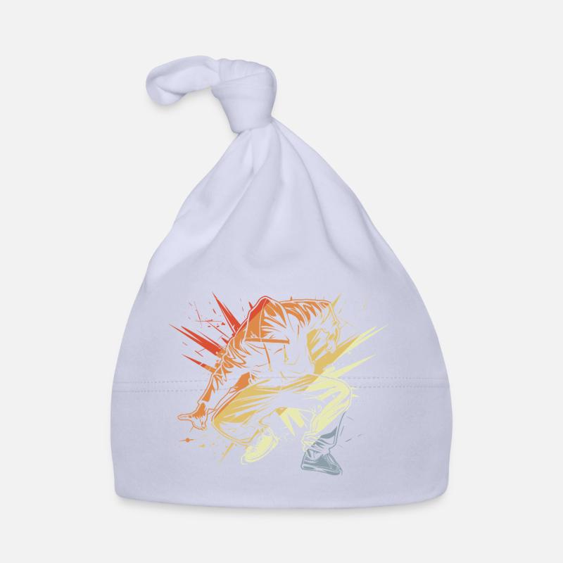 Breakdancer Zeichnung Vintage Baby Bio-Mütze