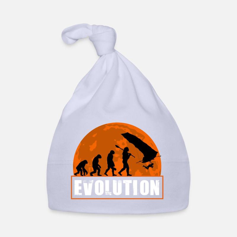 Évolution du design au coucher de soleil de pilote de deltaplane Bonnet bio Bébé