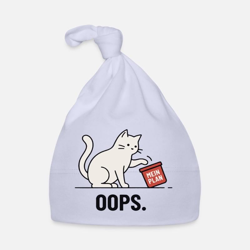 Mein Plan… Oops – Lustige Katze Baby Bio-Mütze