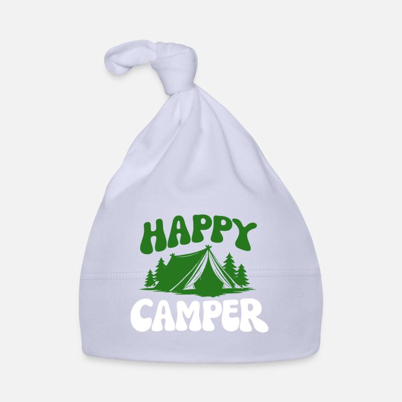 Campeur joyeux dans la forêt Bonnet bio Bébé