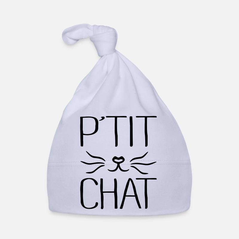 P'tit Chat - Bonnet bio Bébé - ciel