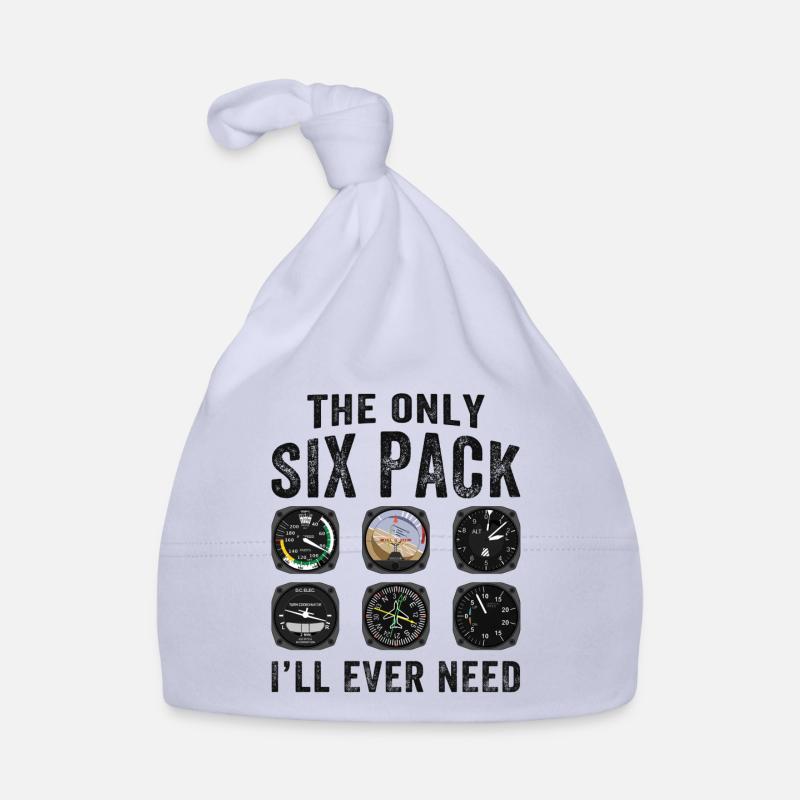 Pilots Six Pack Airplane Instruments Organic Baby Cap