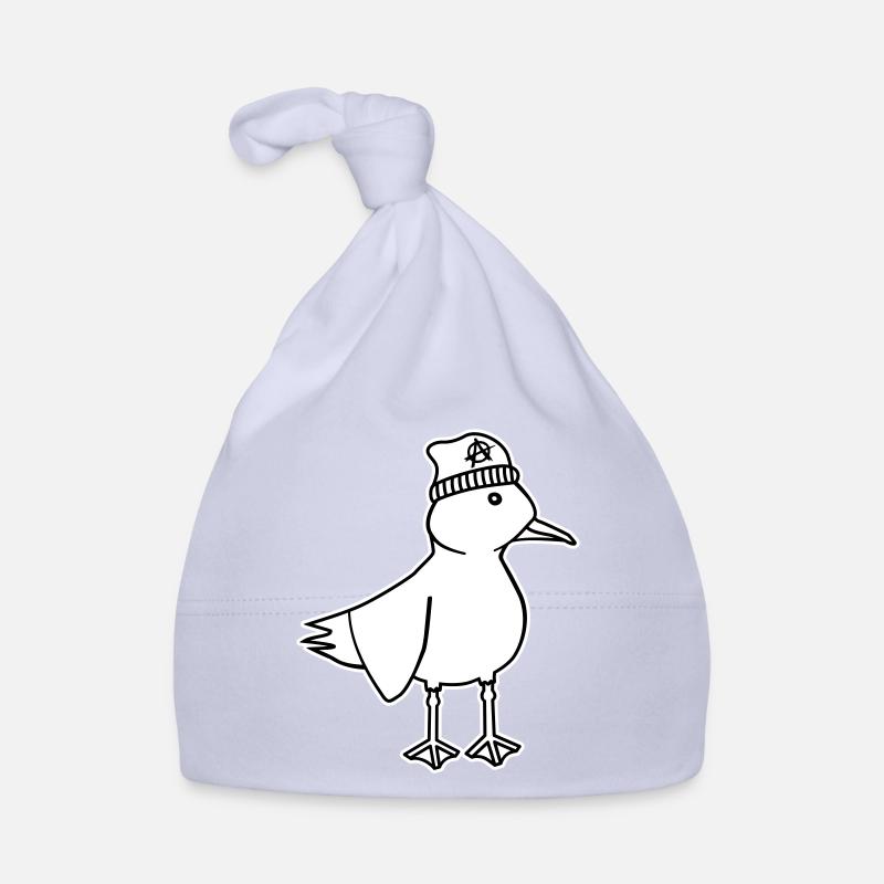Seagull Anarchy – Vilain Maritime Hipster Art côtier Bonnet bio Bébé