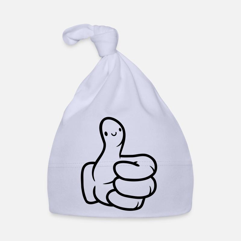Cute Face Hand Thumb Organic Baby Cap